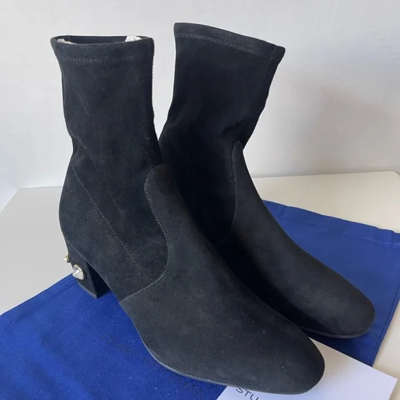NEW STUART WEITZMAN ALLSHINE 60 SUEDE BOOTIE